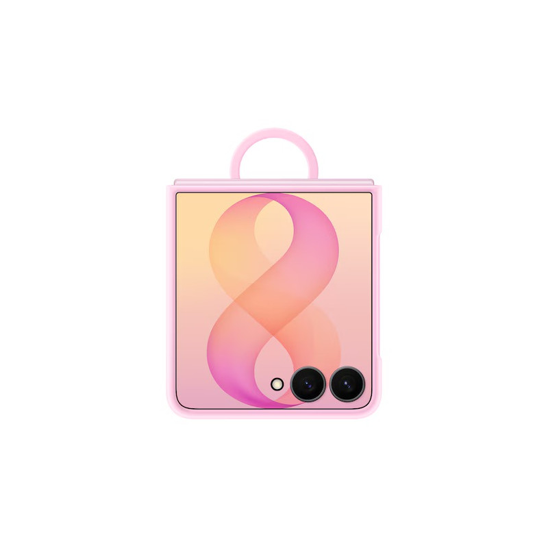 Samsung F776 Z Flip 8 Silicone Magnetic Ring Cover Pink EF-EF776CV